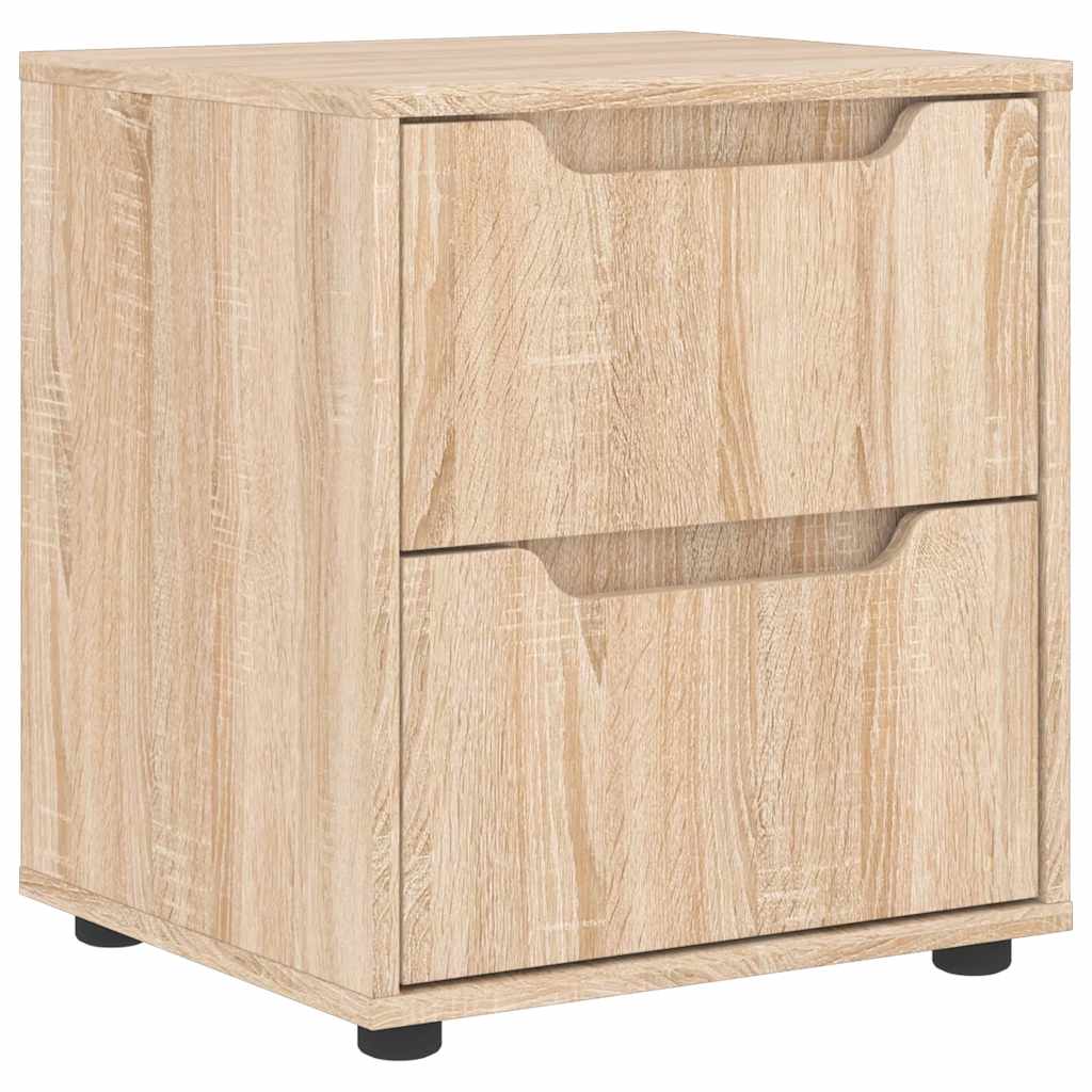 vidaXL Noptiera "VISNES" Stejar Sonoma 45x40x50 cm Lemn prelucrat
