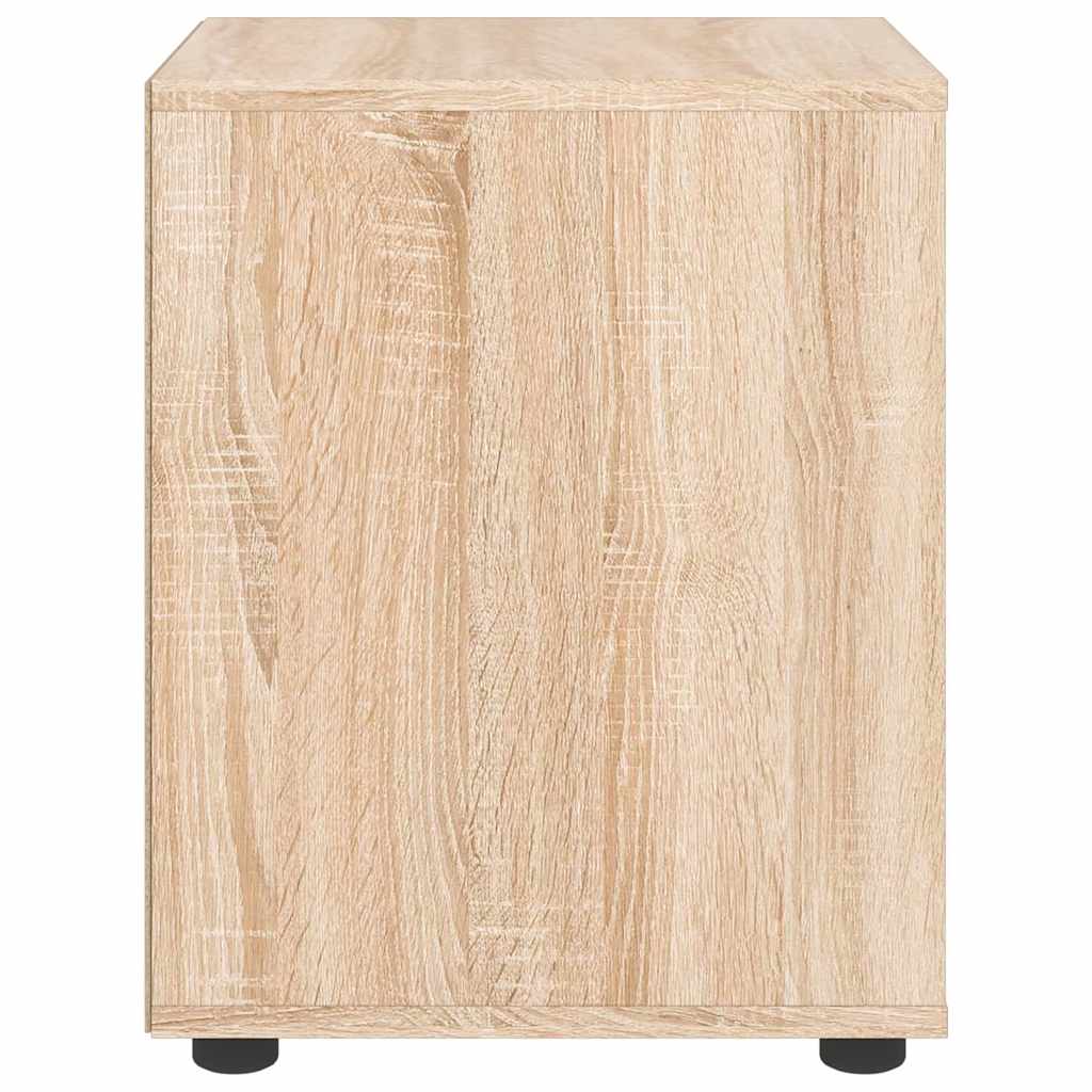 vidaXL Noptiera "VISNES" Stejar Sonoma 45x40x50 cm Lemn prelucrat