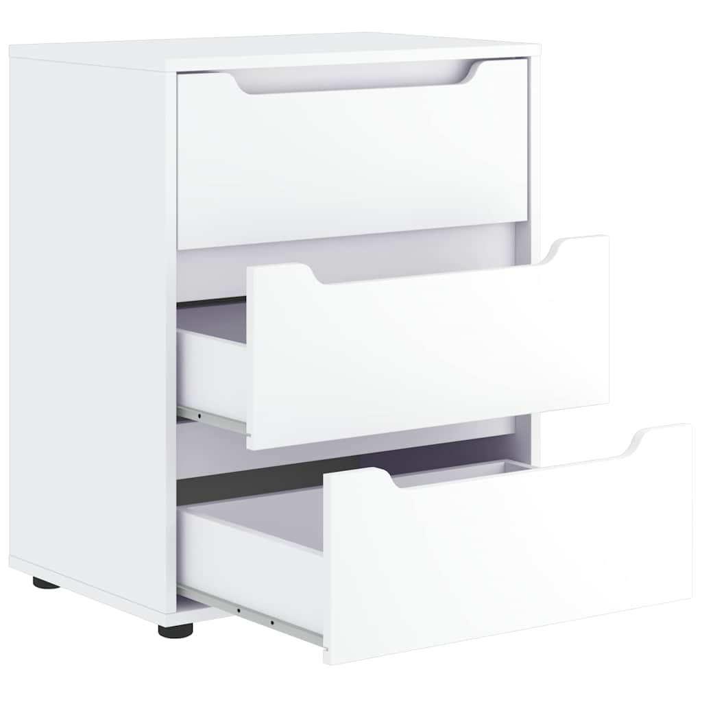vidaXL Bufetă „VISNES” alb 60x40x73 cm lemn prelucrat vidaXL Bufetă „VISNES” alb 60x40x73 cm lemn prelucrat