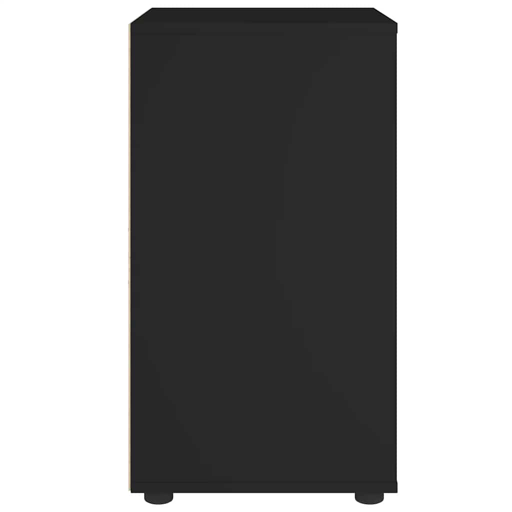 vidaXL Bufetă „VISNES” Negru 60x40x73 cm lemn prelucrat vidaXL Bufetă „VISNES” Negru 60x40x73 cm lemn prelucrat