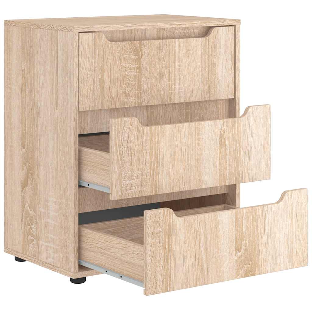 vidaXL Bufetă „VISNES” Stejar Sonoma 60x40x73 cm lemn prelucrat vidaXL Bufetă „VISNES” Stejar Sonoma 60x40x73 cm lemn prelucrat