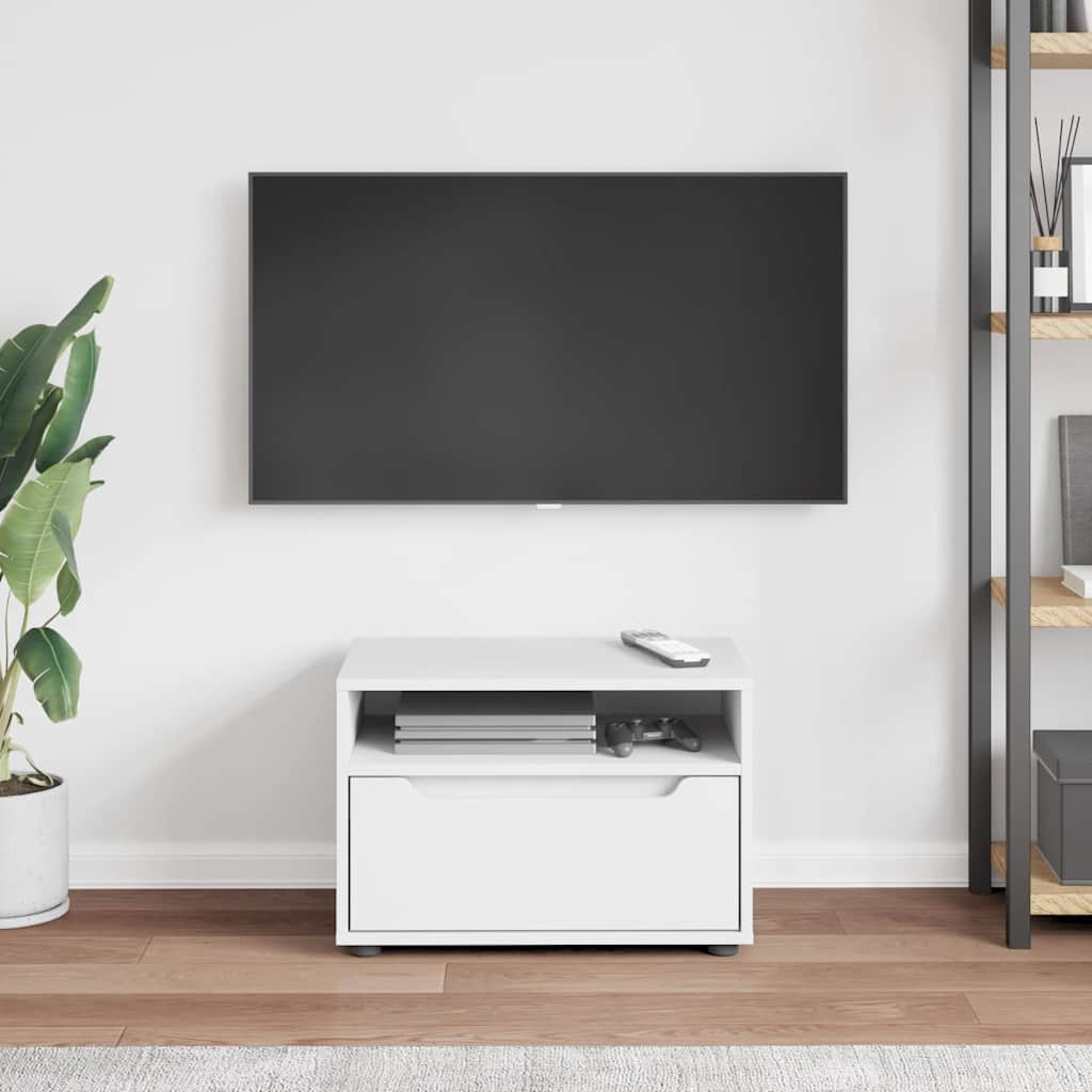 vidaXL Dulap TV "VISNES" alb 60x40x38 cm lemn de prelucrare