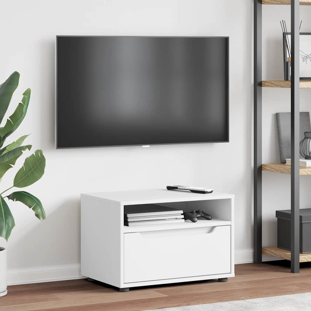 vidaXL Dulap TV "VISNES" alb 60x40x38 cm lemn de prelucrare