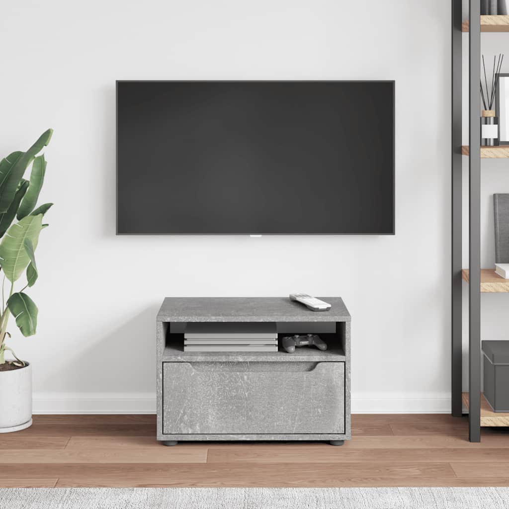 vidaXL Dulap TV "VISNES" Beton Gri 60x40x38 cm Lemn prelucrat