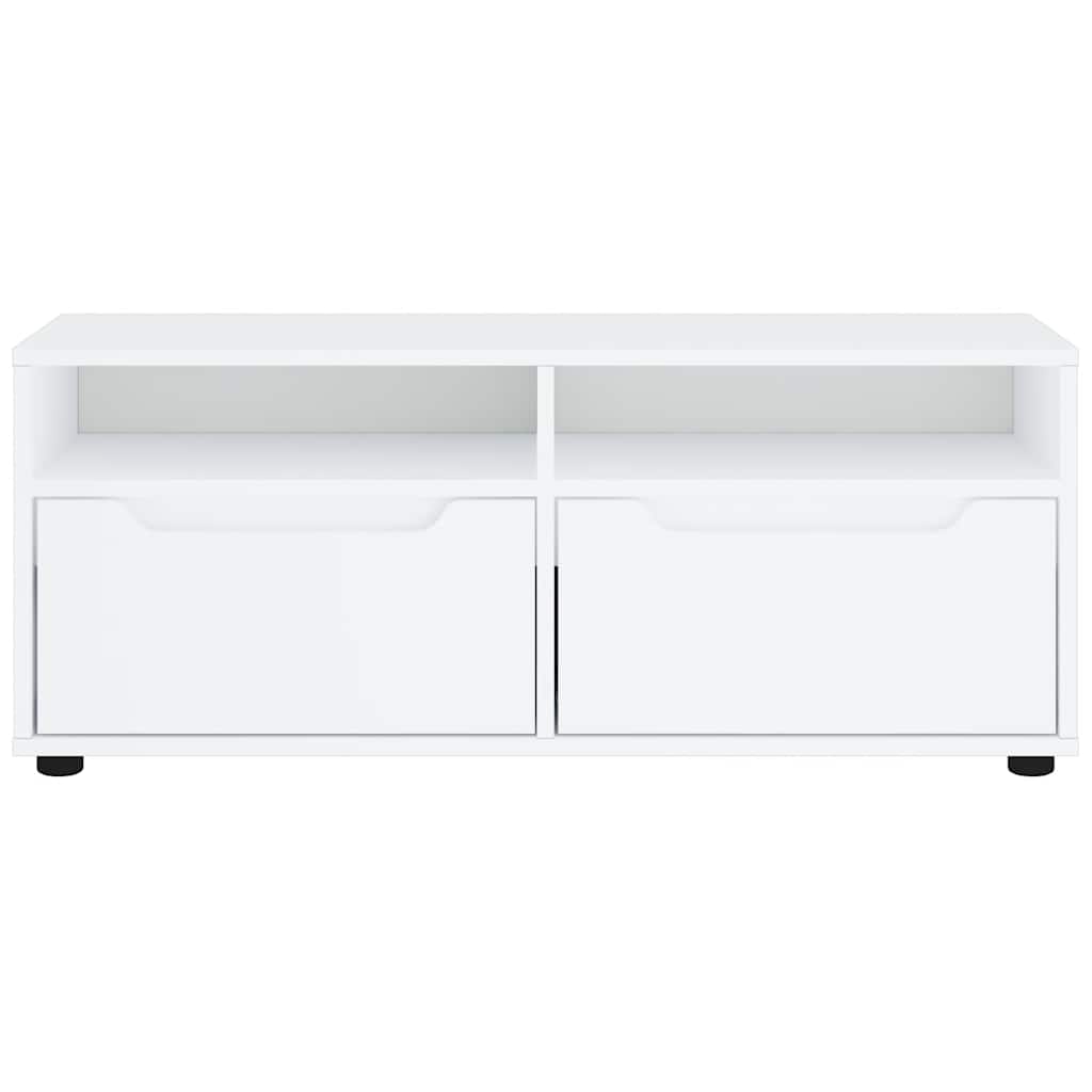 vidaXL Dulap TV "VISNES" alb 100x40x38 cm lemn de prelucrare