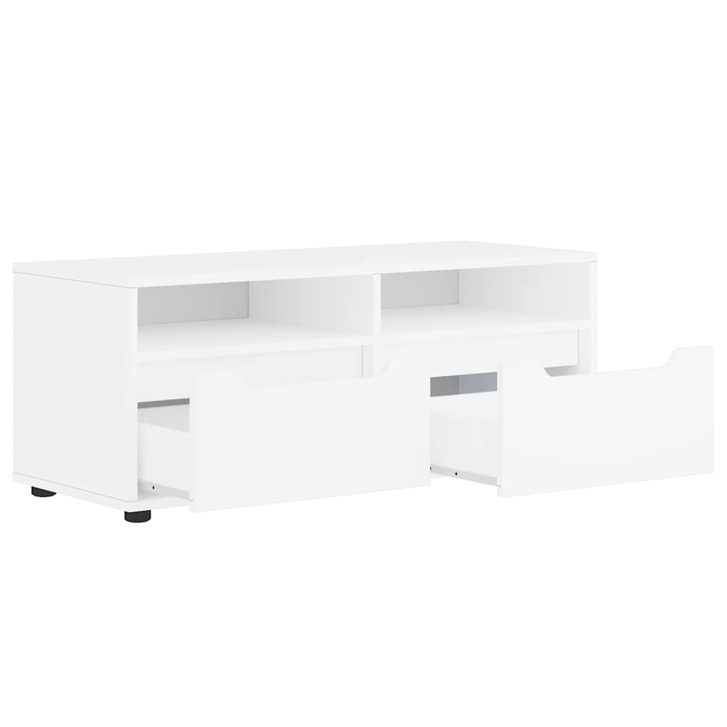 vidaXL Dulap TV "VISNES" alb 100x40x38 cm lemn de prelucrare