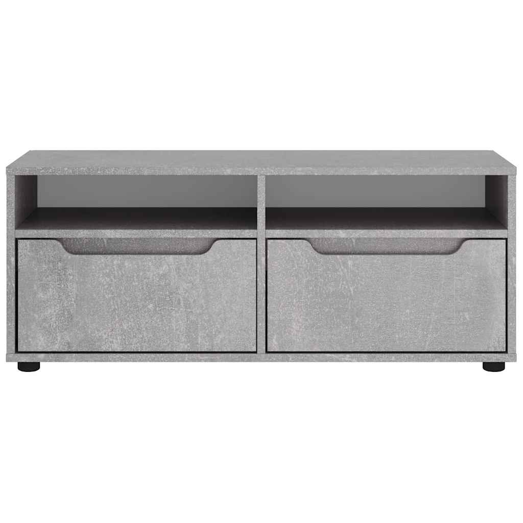 vidaXL Dulap TV "VISNES" Beton Gri 100x40x38 cm Lemn prelucrat