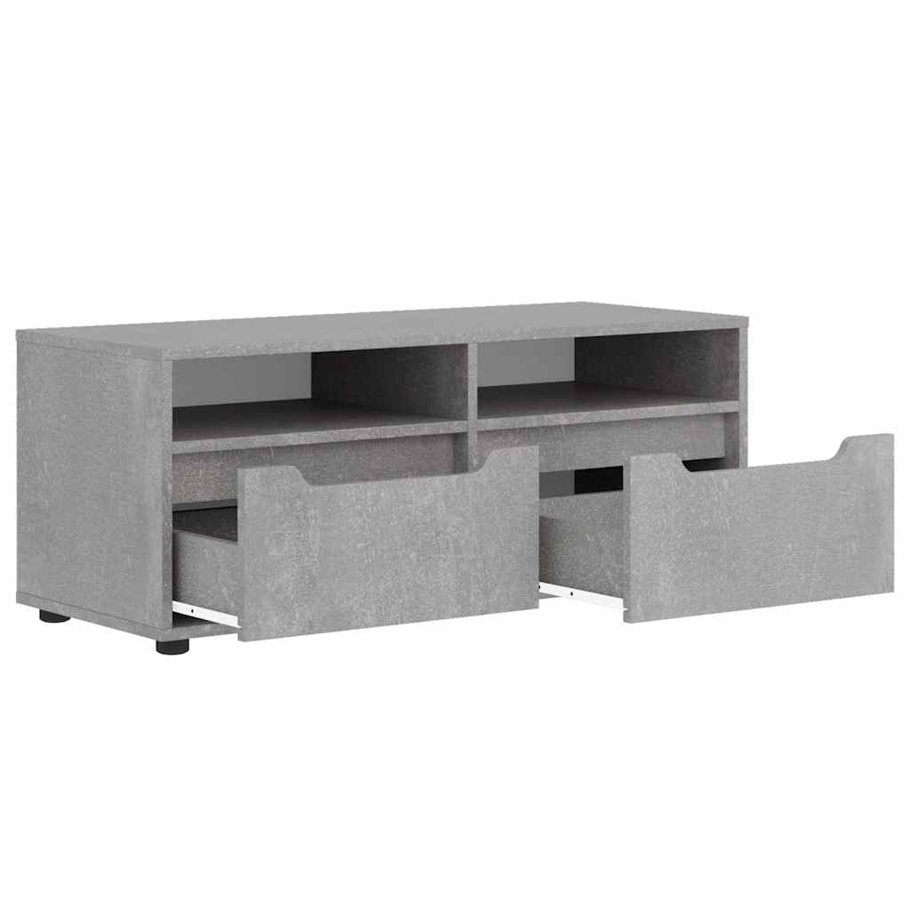 vidaXL Dulap TV "VISNES" Beton Gri 100x40x38 cm Lemn prelucrat