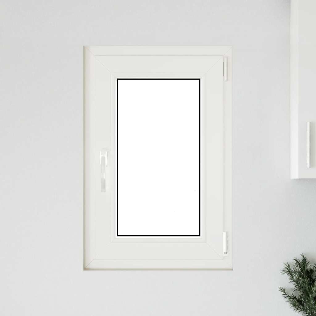 vidaXL Fereastră de subsol „RISOR” 50x75 cm oscilo-batantă DIN stânga, albă vidaXL Fereastră de subsol „RISOR” 50x75 cm oscilo-batantă DIN stânga, albă