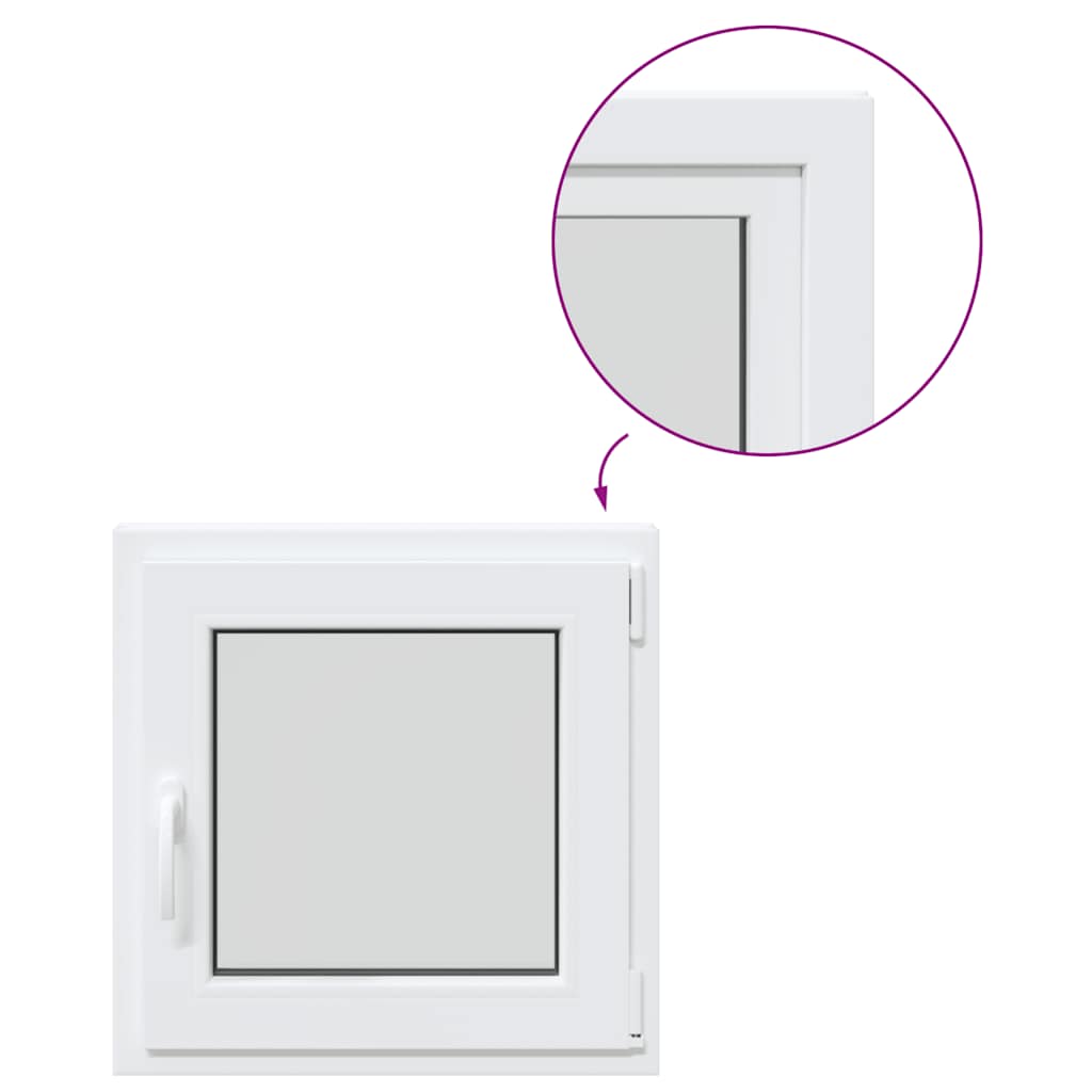 vidaXL Fereastra de subsol „RISOR” 60x60 cm Pt&Turn DIN Dreapta Alb vidaXL Fereastra de subsol „RISOR” 60x60 cm Pt&Turn DIN Dreapta Alb