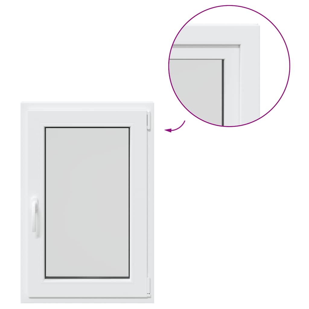 vidaXL Fereastră de subsol RISOR 60x80 cm Pânz-întors DIN dreapta alb vidaXL Fereastră de subsol RISOR 60x80 cm Pânz-întors DIN dreapta alb