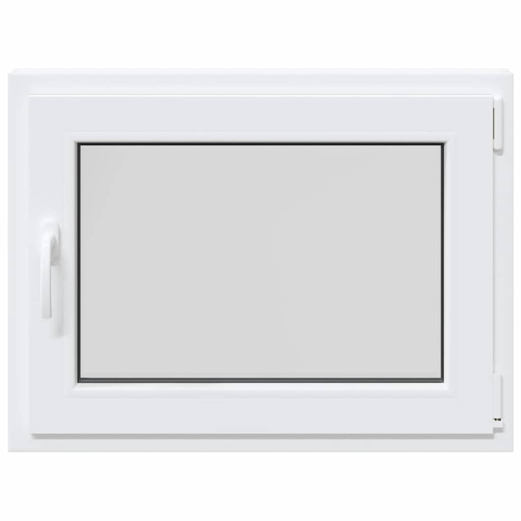 vidaXL Fereastră de subsol „RISOR” 80x50 cm oscilo-batantă DIN dreapta, albă