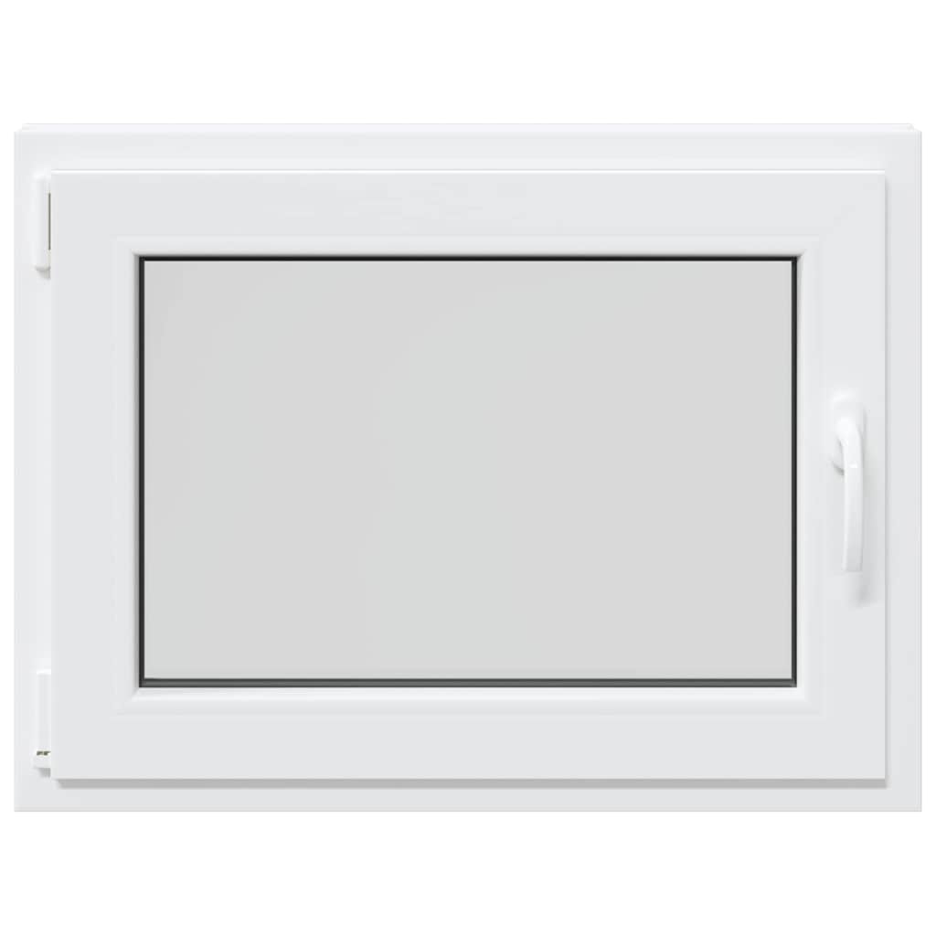 vidaXL Fereastră de subsol „RISOR” 80x50 cm oscilo-batantă DIN stânga, albă vidaXL Fereastră de subsol „RISOR” 80x50 cm oscilo-batantă DIN stânga, albă
