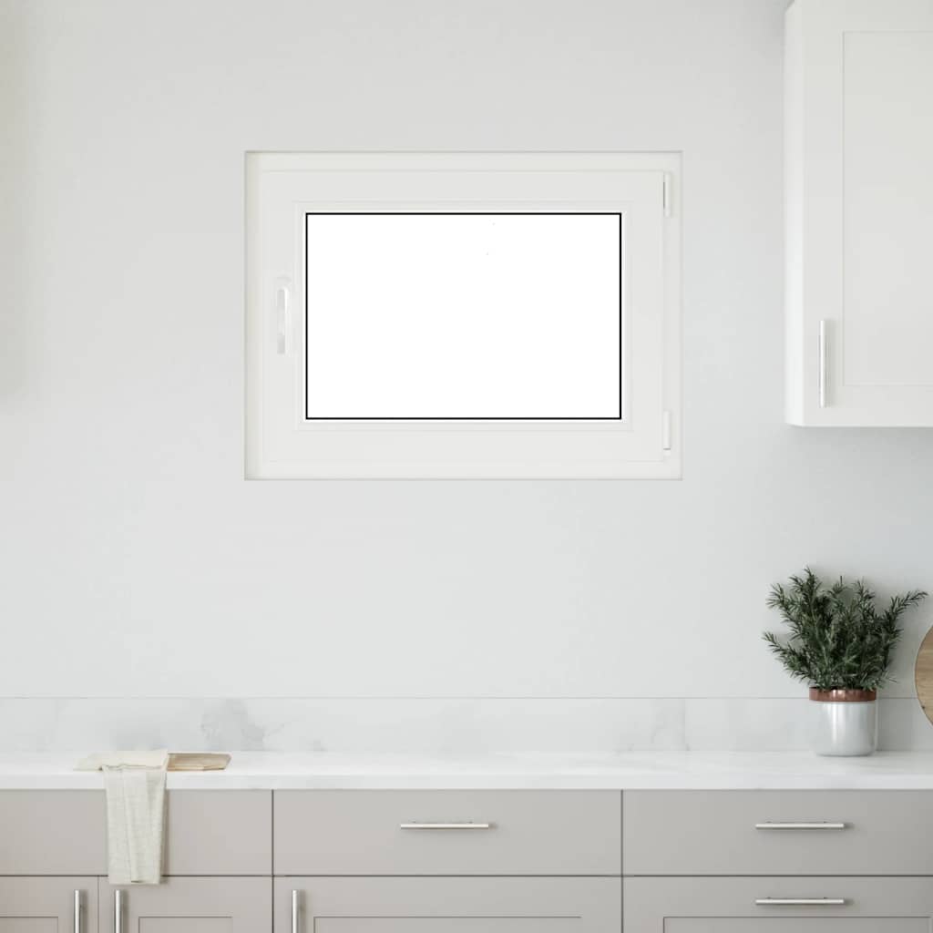 vidaXL Fereastra de subsol „RISOR” 80x60 cm Pt&Turn DIN Dreapta Alb vidaXL Fereastra de subsol „RISOR” 80x60 cm Pt&Turn DIN Dreapta Alb