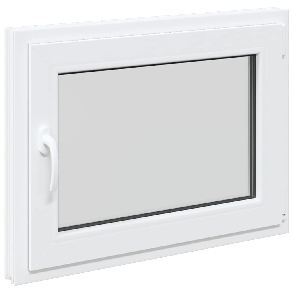 vidaXL Fereastră de subsol „RISOR” 80x70 cm oscilo-batantă DIN dreapta, albă vidaXL Fereastră de subsol „RISOR” 80x70 cm oscilo-batantă DIN dreapta, albă