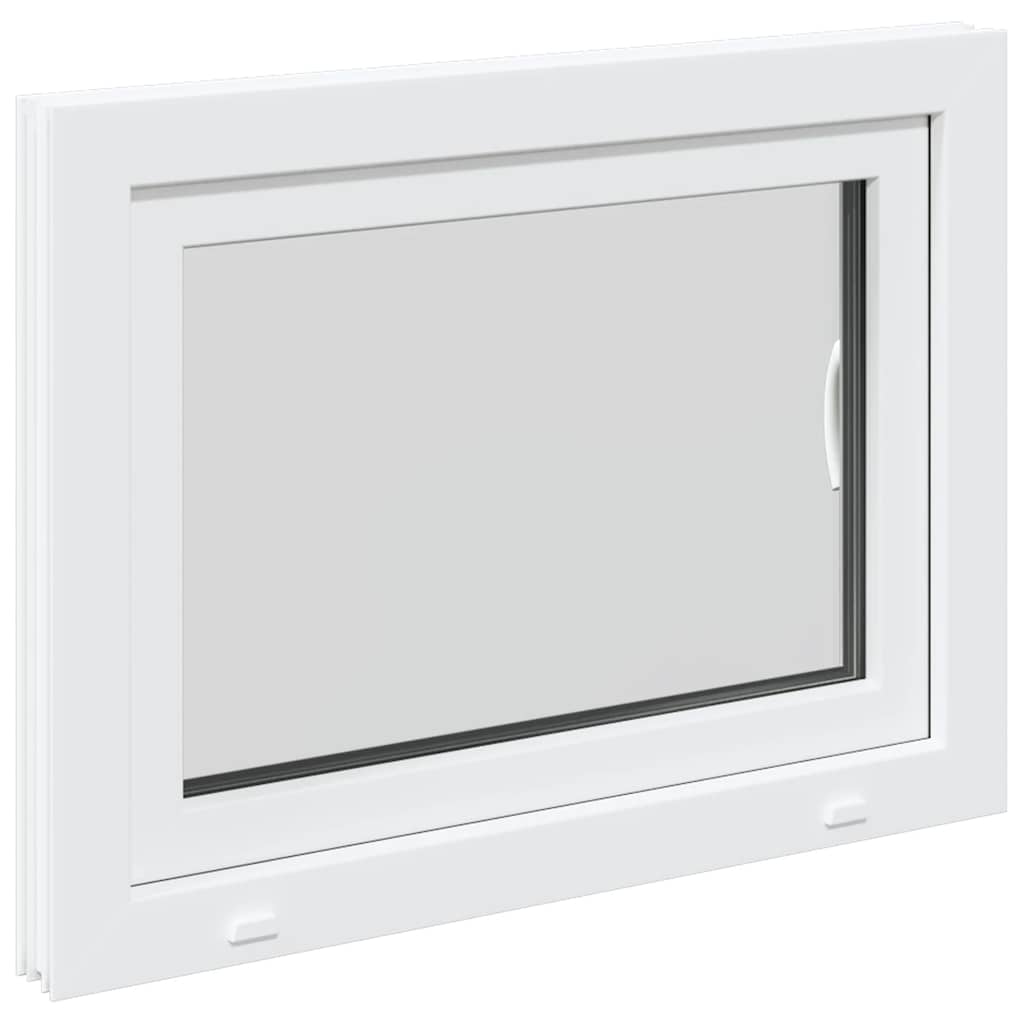 vidaXL Fereastră de subsol „RISOR” 80x70 cm oscilo-batantă DIN dreapta, albă vidaXL Fereastră de subsol „RISOR” 80x70 cm oscilo-batantă DIN dreapta, albă