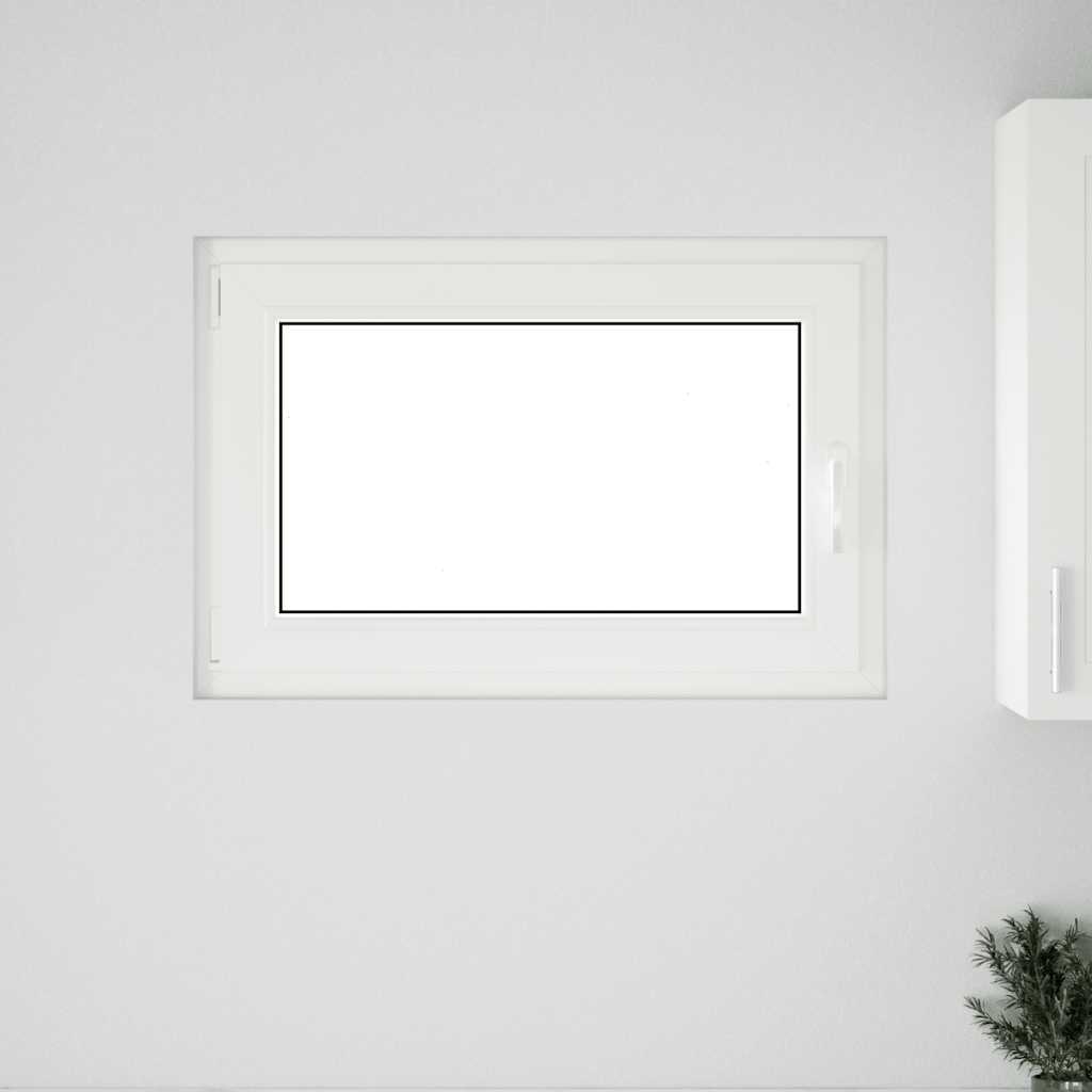 vidaXL Fereastră de subsol „RISOR” 90x50 cm oscilo-batantă DIN stânga, albă vidaXL Fereastră de subsol „RISOR” 90x50 cm oscilo-batantă DIN stânga, albă