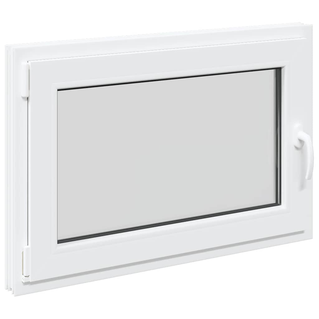 vidaXL Fereastră de subsol „RISOR” 90x50 cm oscilo-batantă DIN stânga, albă vidaXL Fereastră de subsol „RISOR” 90x50 cm oscilo-batantă DIN stânga, albă