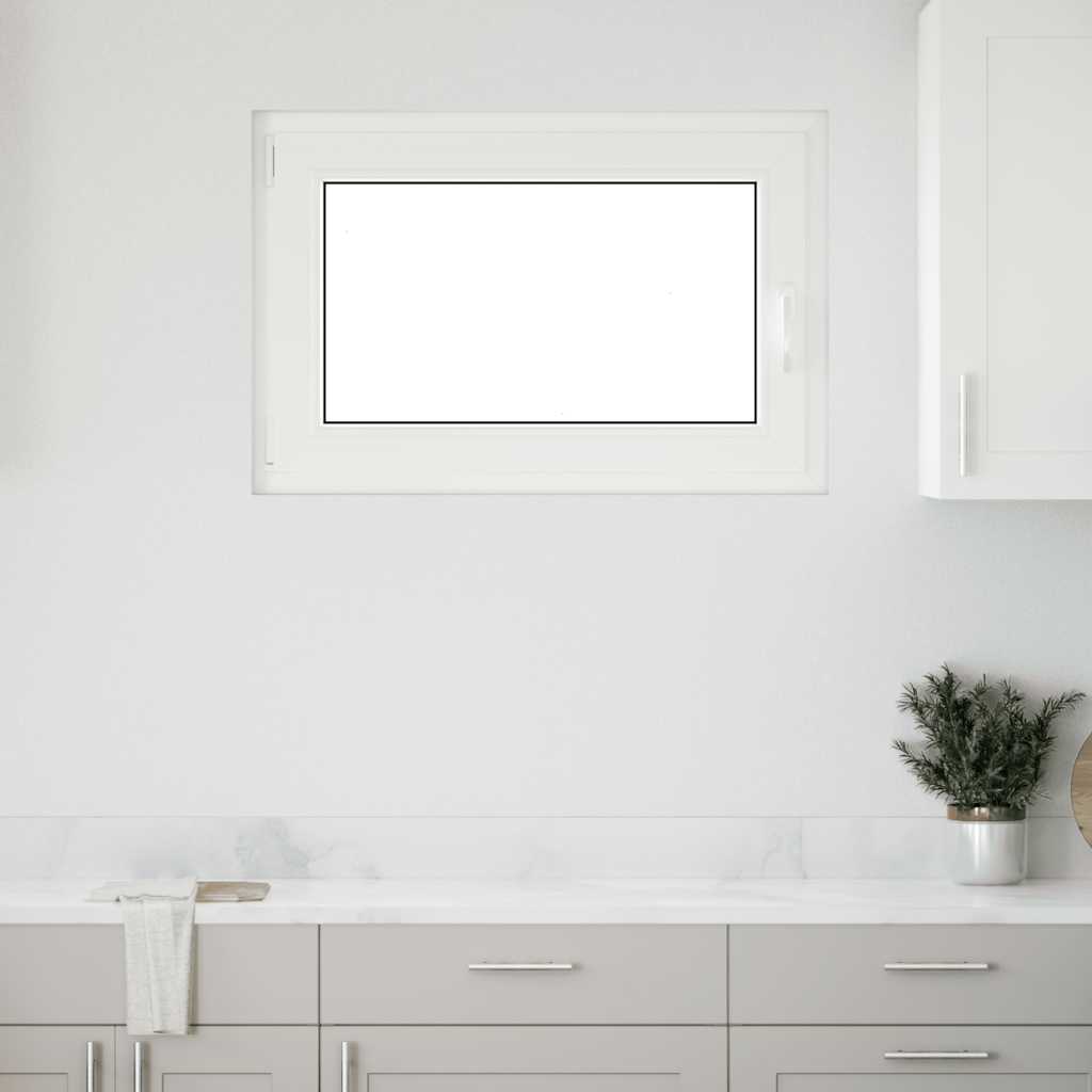 vidaXL Fereastră de subsol „RISOR” 90x50 cm oscilo-batantă DIN stânga, albă vidaXL Fereastră de subsol „RISOR” 90x50 cm oscilo-batantă DIN stânga, albă