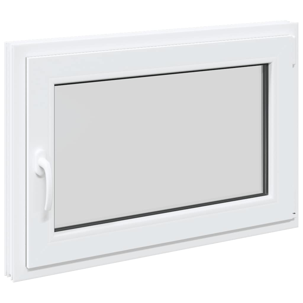 vidaXL Fereastră de subsol „RISOR” 90x70 cm oscilo-batantă DIN dreapta, albă vidaXL Fereastră de subsol „RISOR” 90x70 cm oscilo-batantă DIN dreapta, albă