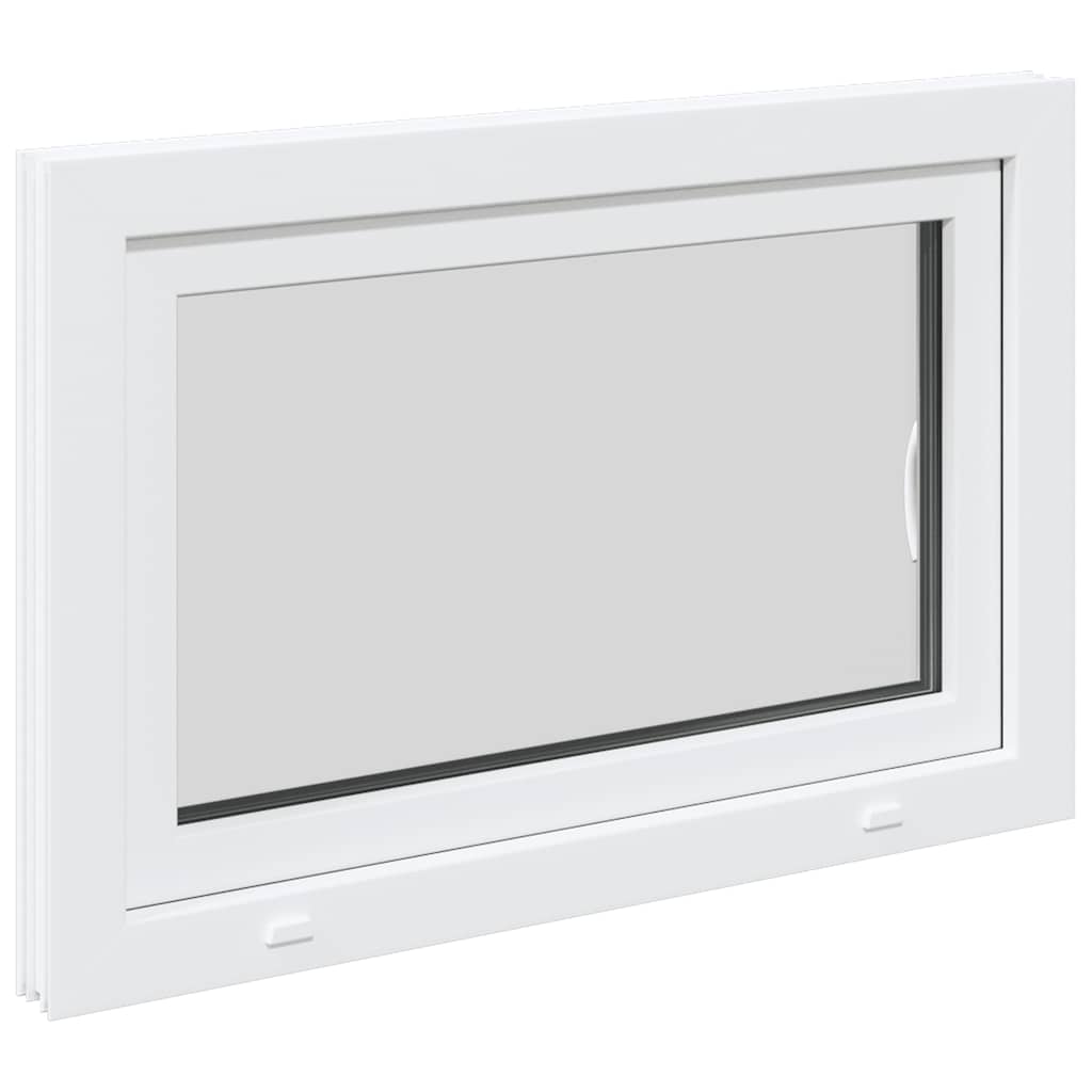 vidaXL Fereastră de subsol „RISOR” 90x70 cm oscilo-batantă DIN dreapta, albă vidaXL Fereastră de subsol „RISOR” 90x70 cm oscilo-batantă DIN dreapta, albă