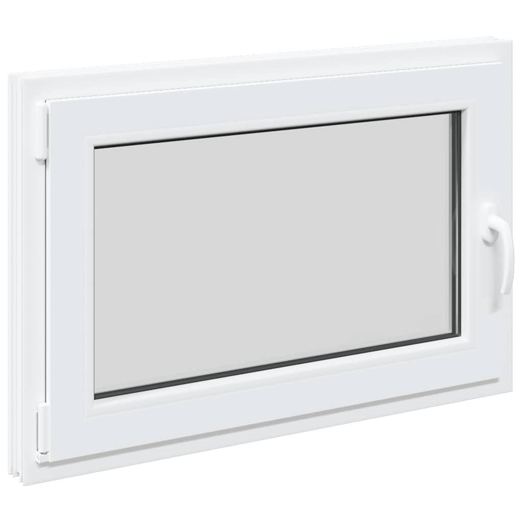 vidaXL Fereastră de subsol „RISOR” 90x70 cm oscilo-batantă DIN stânga, albă vidaXL Fereastră de subsol „RISOR” 90x70 cm oscilo-batantă DIN stânga, albă