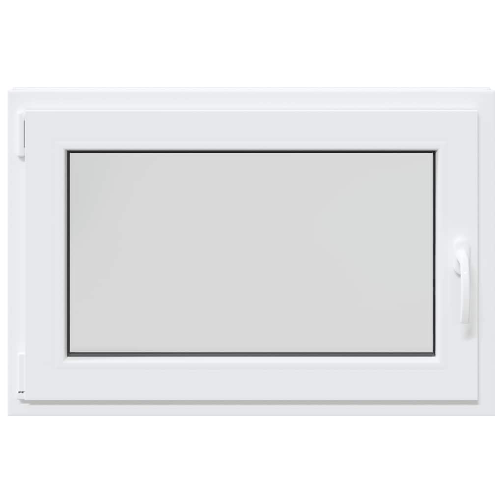 vidaXL Fereastră de subsol „RISOR” 90x70 cm oscilo-batantă DIN stânga, albă vidaXL Fereastră de subsol „RISOR” 90x70 cm oscilo-batantă DIN stânga, albă