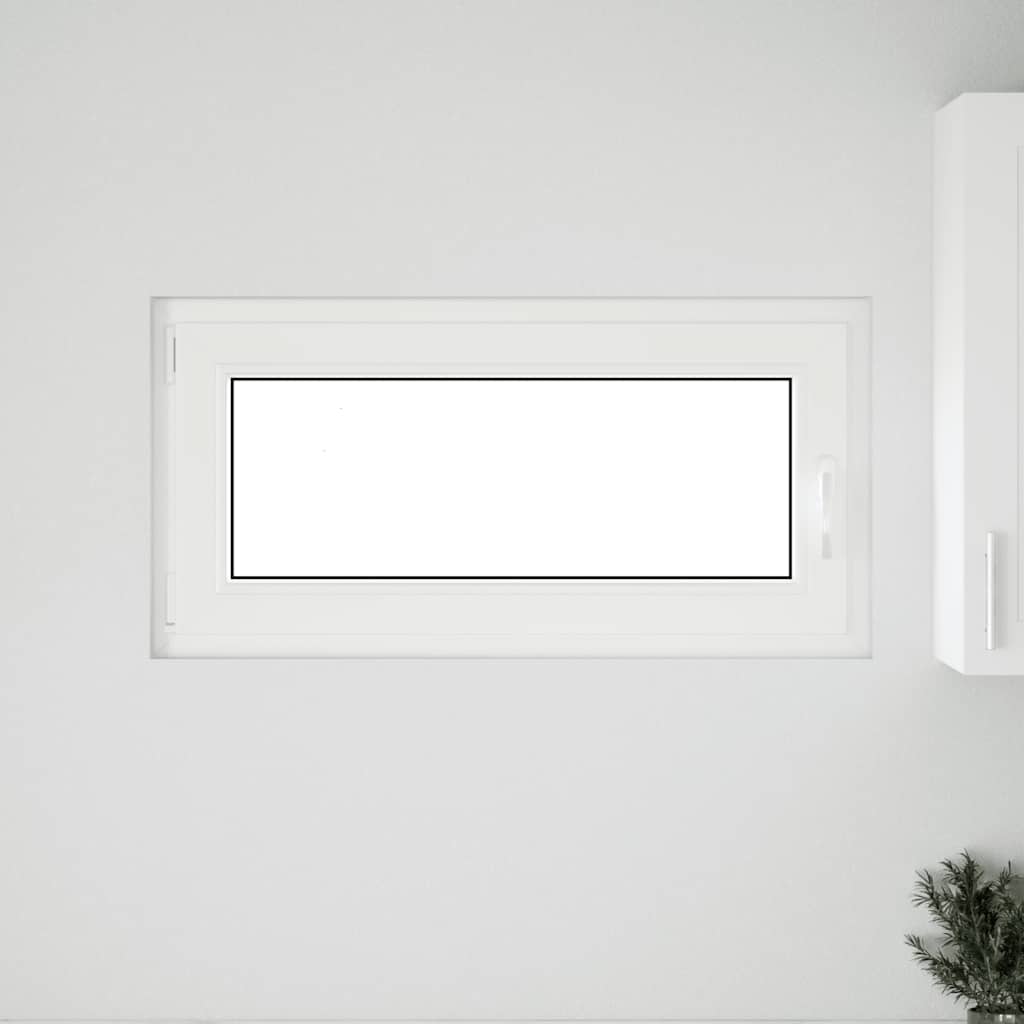 vidaXL Fereastră de subsol „RISOR” 100x50 cm oscilo-batantă DIN stânga, albă vidaXL Fereastră de subsol „RISOR” 100x50 cm oscilo-batantă DIN stânga, albă