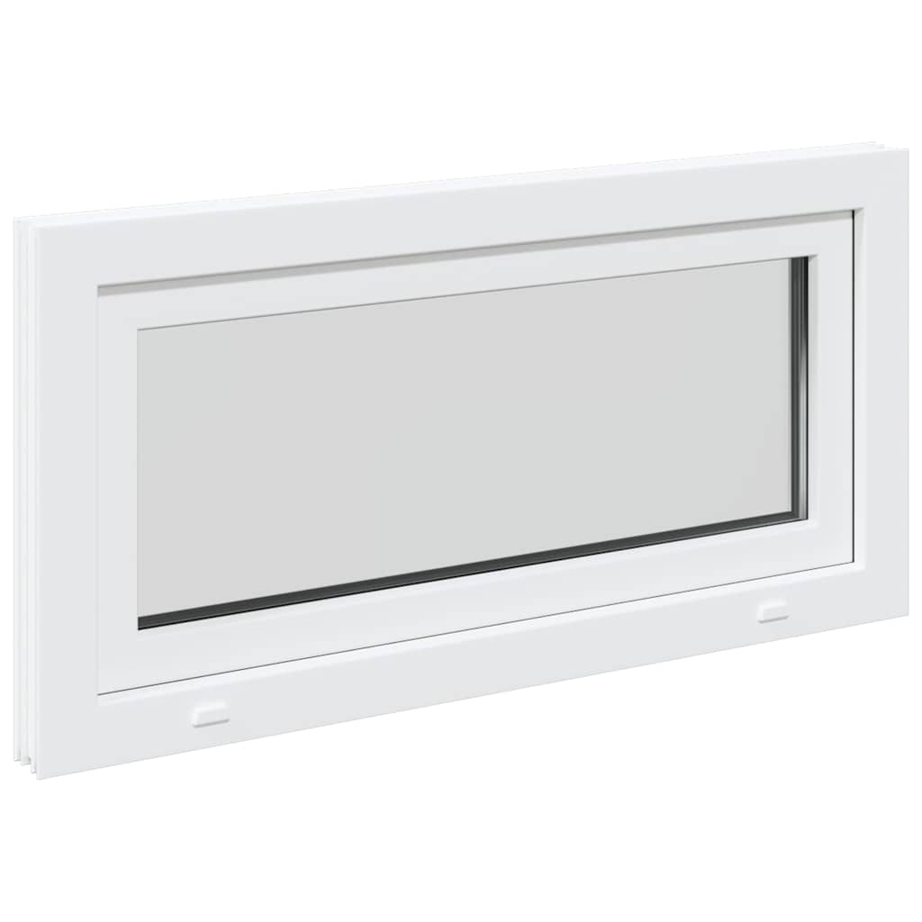 vidaXL Fereastră de subsol „RISOR” 100x50 cm oscilo-batantă DIN stânga, albă vidaXL Fereastră de subsol „RISOR” 100x50 cm oscilo-batantă DIN stânga, albă