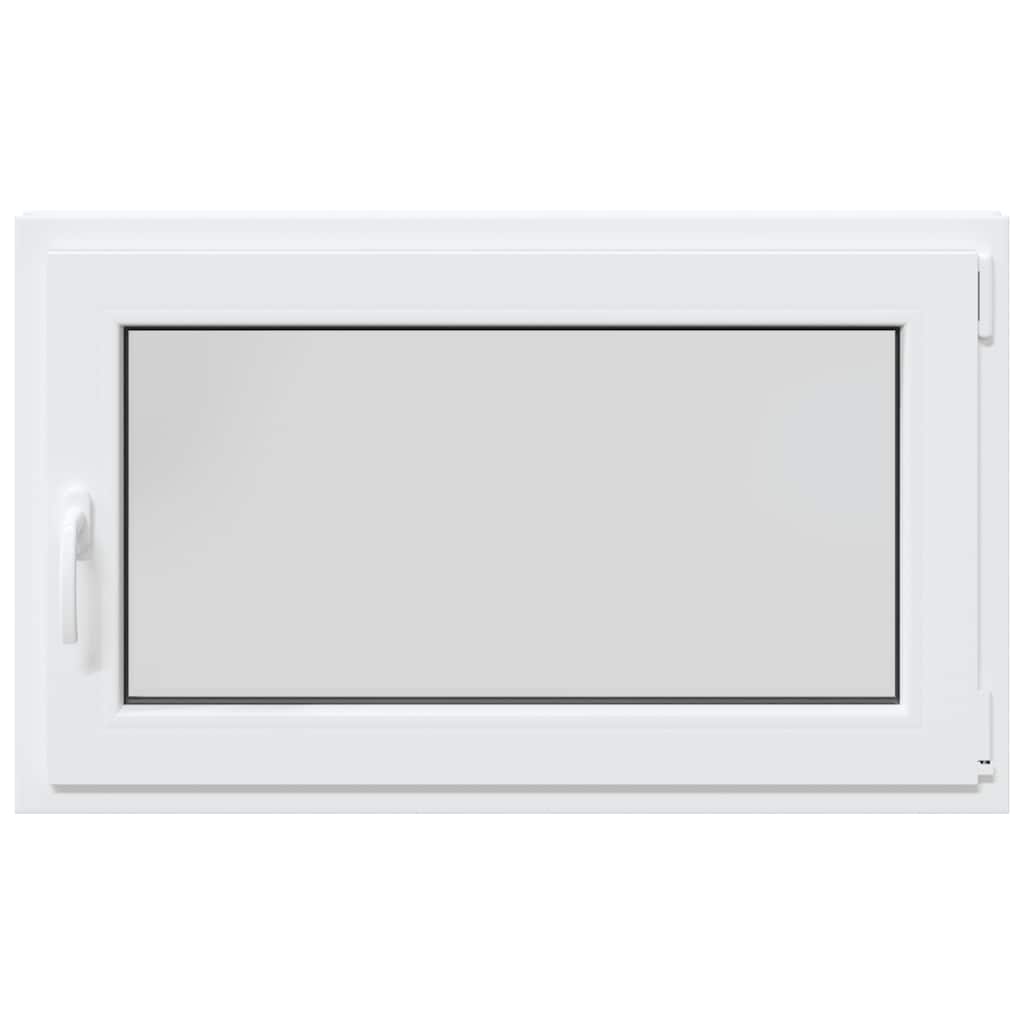 vidaXL Fereastră de subsol „RISOR” 100x70 cm oscilo-batantă DIN dreapta, albă vidaXL Fereastră de subsol „RISOR” 100x70 cm oscilo-batantă DIN dreapta, albă