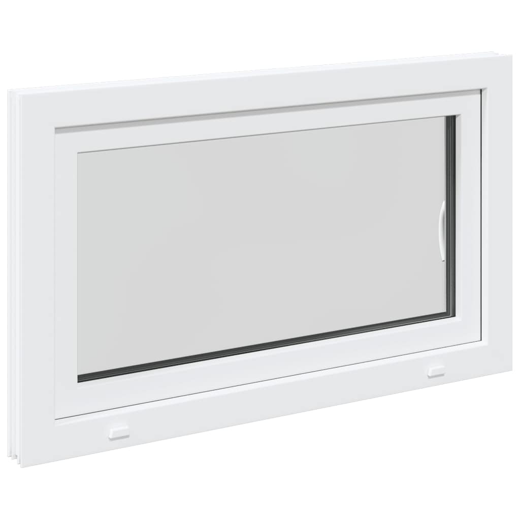 vidaXL Fereastră de subsol „RISOR” 100x70 cm oscilo-batantă DIN dreapta, albă vidaXL Fereastră de subsol „RISOR” 100x70 cm oscilo-batantă DIN dreapta, albă