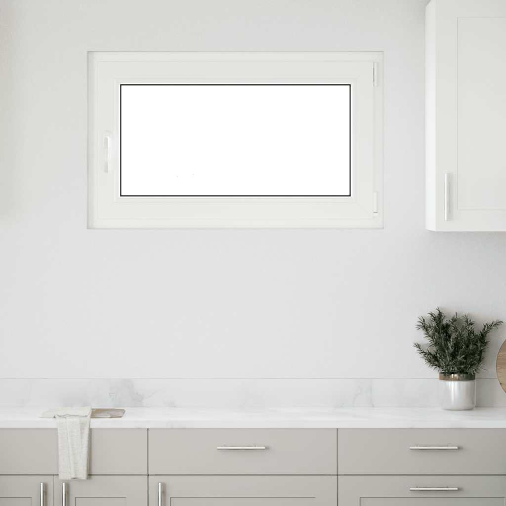 vidaXL Fereastră de subsol „RISOR” 100x70 cm oscilo-batantă DIN dreapta, albă vidaXL Fereastră de subsol „RISOR” 100x70 cm oscilo-batantă DIN dreapta, albă