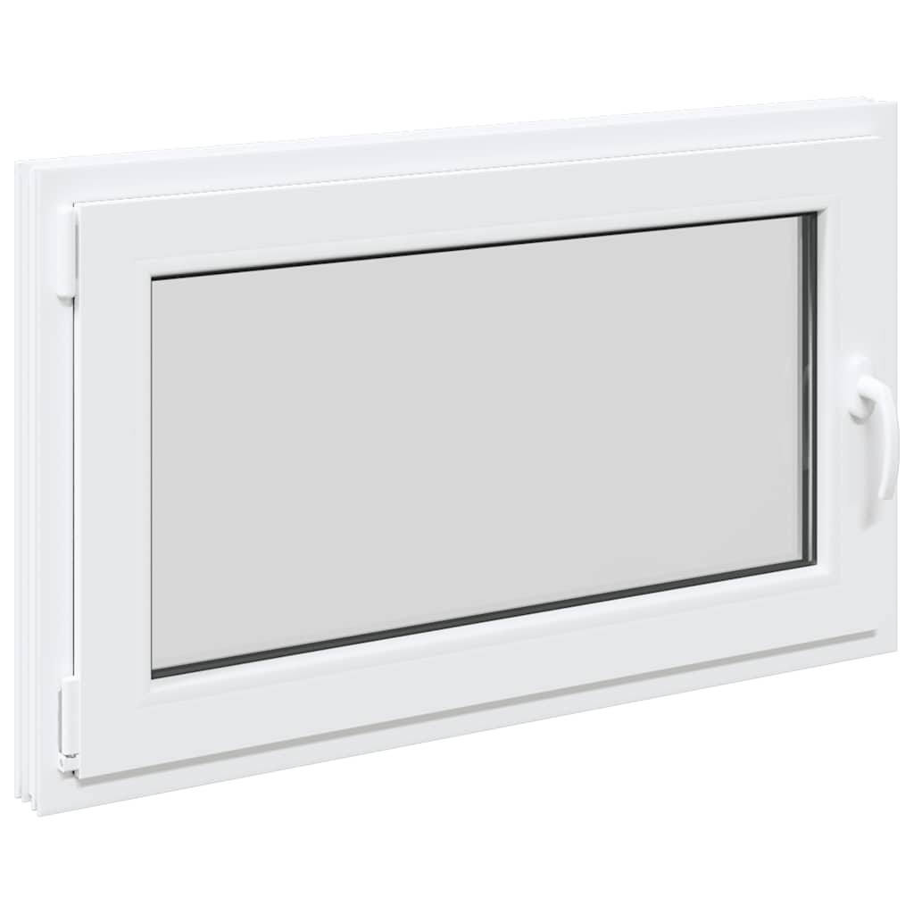 vidaXL Fereastră de subsol „RISOR” 100x70 cm oscilo-batantă DIN stânga, albă vidaXL Fereastră de subsol „RISOR” 100x70 cm oscilo-batantă DIN stânga, albă