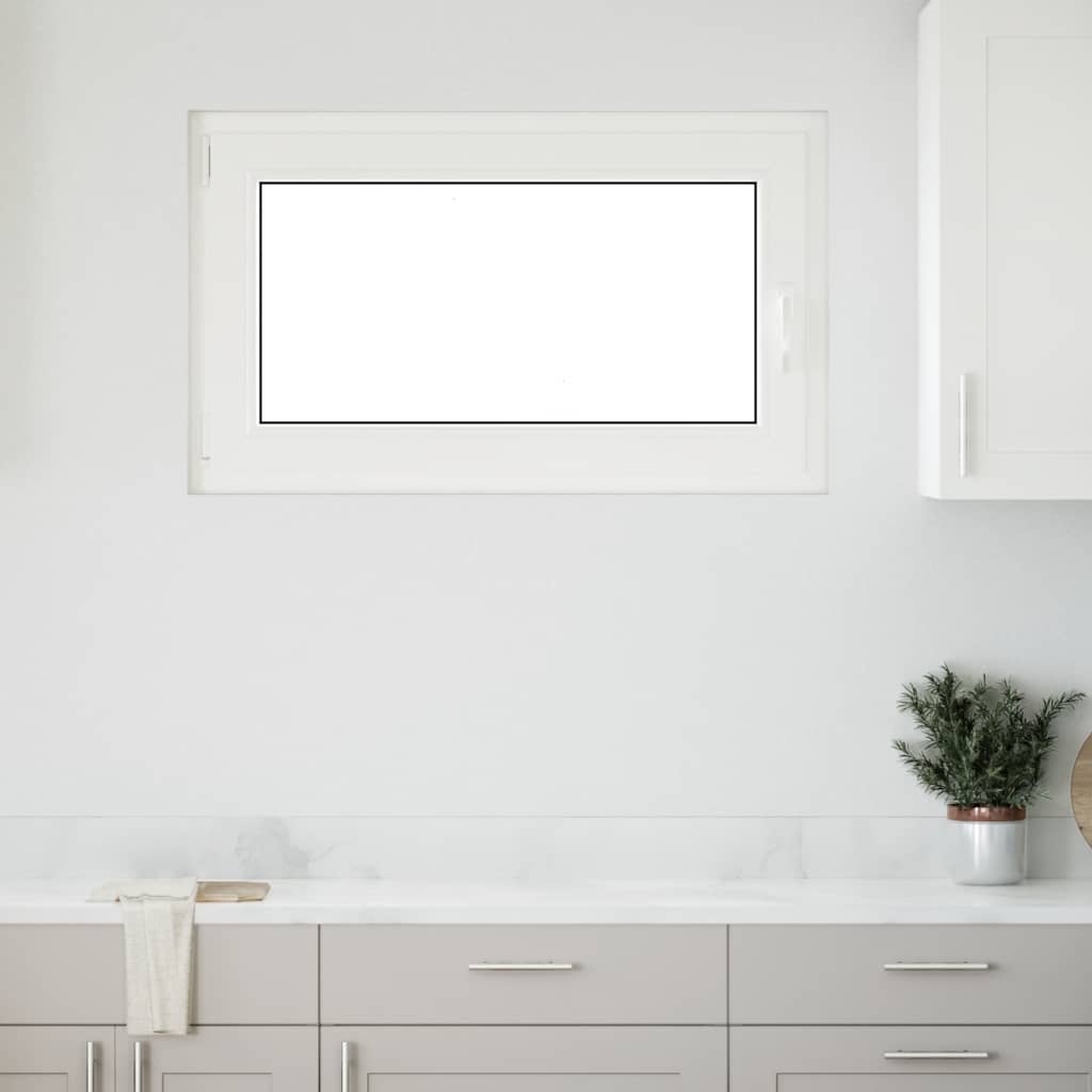 vidaXL Fereastră de subsol „RISOR” 100x70 cm oscilo-batantă DIN stânga, albă vidaXL Fereastră de subsol „RISOR” 100x70 cm oscilo-batantă DIN stânga, albă
