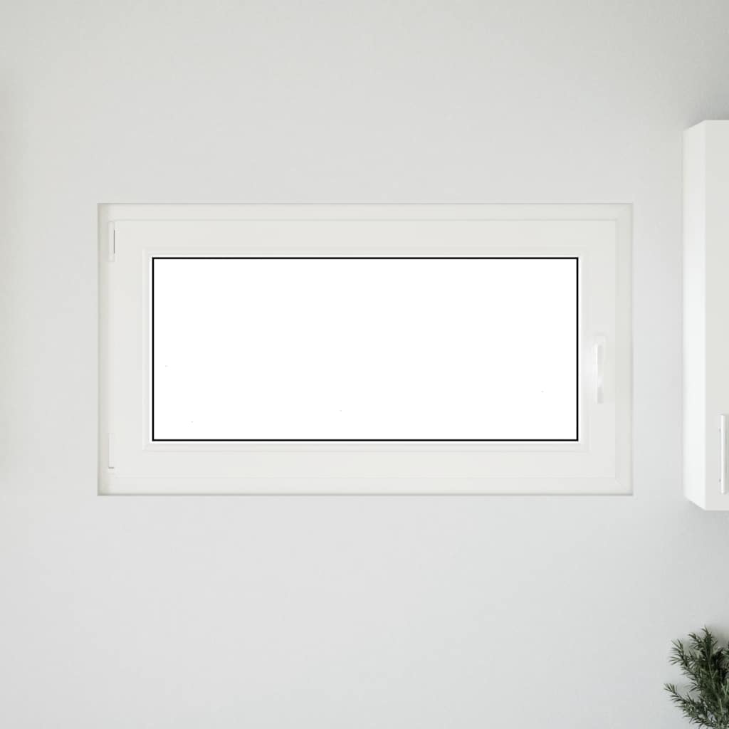 vidaXL Fereastra de subsol RISOR 110x50 cm Pt&Turn DIN stânga alb vidaXL Fereastra de subsol RISOR 110x50 cm Pt&Turn DIN stânga alb