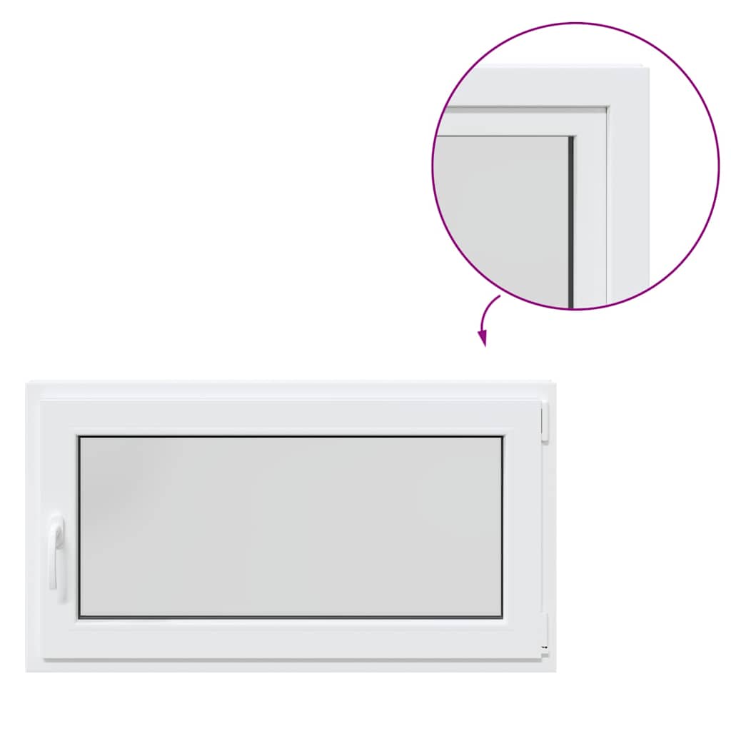 vidaXL Fereastră de subsol RISOR 110x60 cm Pt&Turn DIN dreapta alb vidaXL Fereastră de subsol RISOR 110x60 cm Pt&Turn DIN dreapta alb