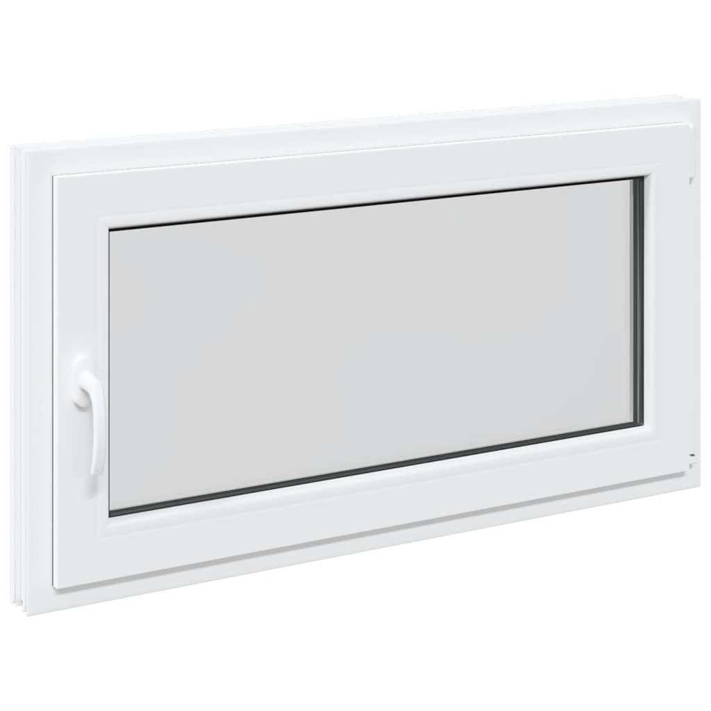 vidaXL Fereastră de subsol „RISOR” 110x70 cm oscilo-batantă DIN dreapta, albă vidaXL Fereastră de subsol „RISOR” 110x70 cm oscilo-batantă DIN dreapta, albă