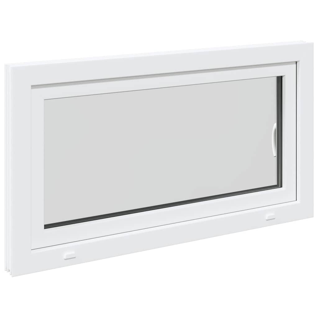 vidaXL Fereastră de subsol „RISOR” 110x70 cm oscilo-batantă DIN dreapta, albă vidaXL Fereastră de subsol „RISOR” 110x70 cm oscilo-batantă DIN dreapta, albă