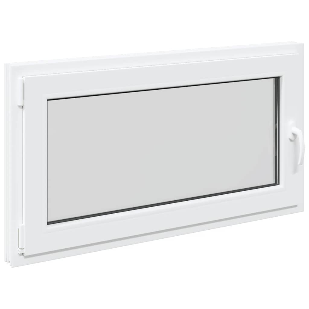 vidaXL Fereastră de subsol „RISOR” 110x70 cm oscilo-batantă DIN stânga, albă vidaXL Fereastră de subsol „RISOR” 110x70 cm oscilo-batantă DIN stânga, albă