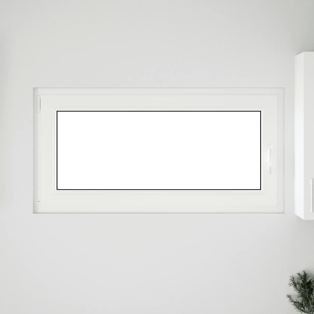 vidaXL Fereastra de subsol RISOR 120x60 cm Pt&Turn DIN stânga alb
