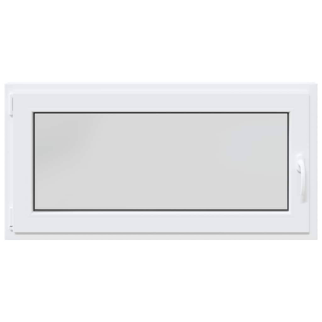 vidaXL Fereastra de subsol RISOR 120x60 cm Pt&Turn DIN stânga alb