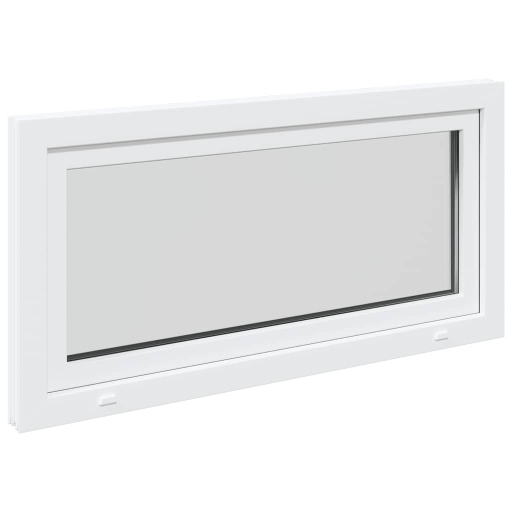 vidaXL Fereastra de subsol RISOR 120x60 cm Pt&Turn DIN stânga alb