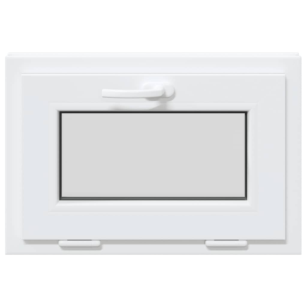 vidaXL Fereastră de subsol „RISOR” 60x40 cm înclinată 2 geamuri albe