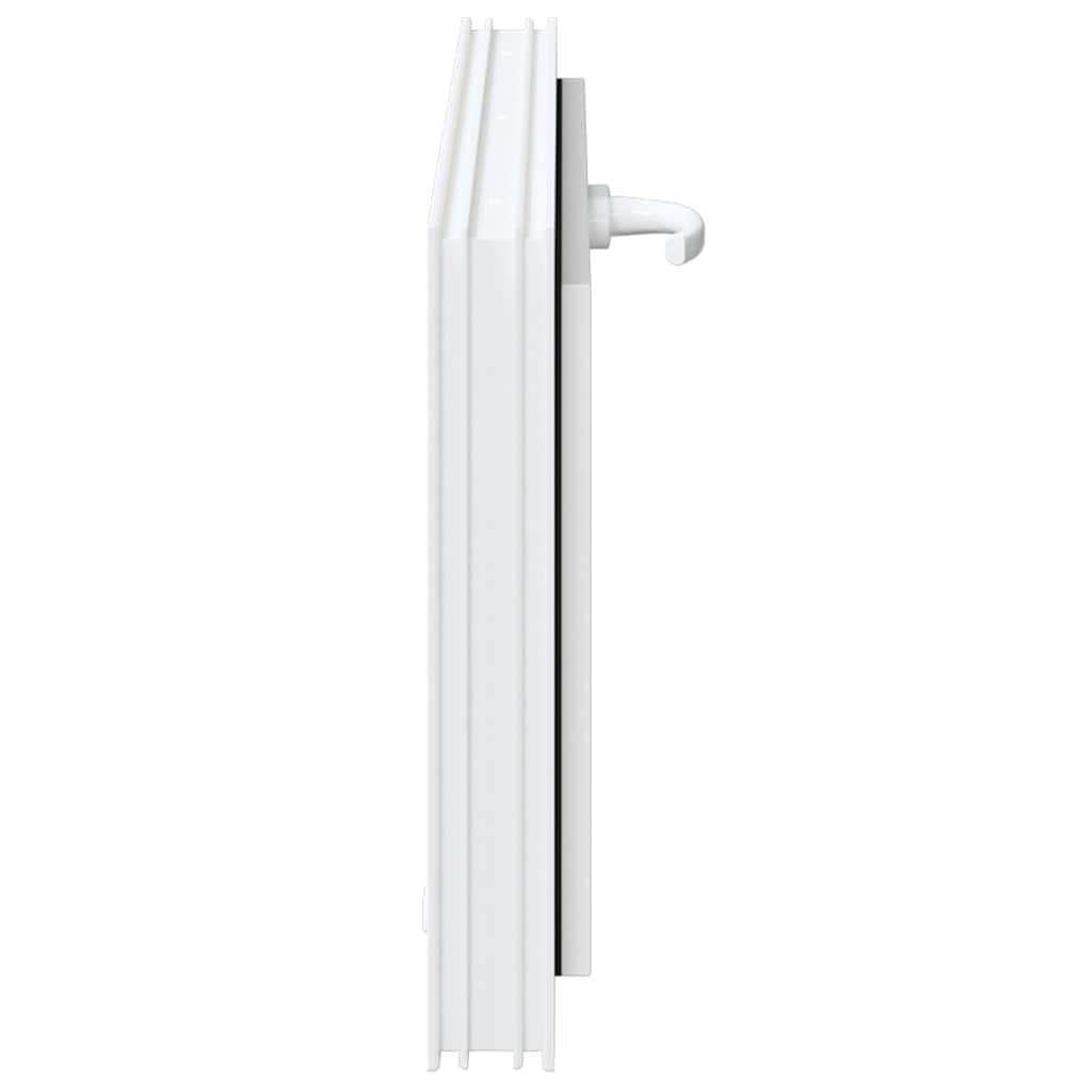 vidaXL Fereastră de subsol RISOR 80x40 cm înclinată 2 geamuri albe