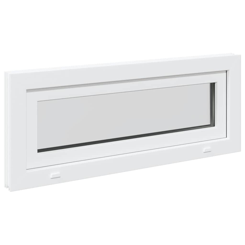 vidaXL Fereastră de subsol RISOR 100x40 cm înclinat 2 geam alb vidaXL Fereastră de subsol RISOR 100x40 cm înclinat 2 geam alb