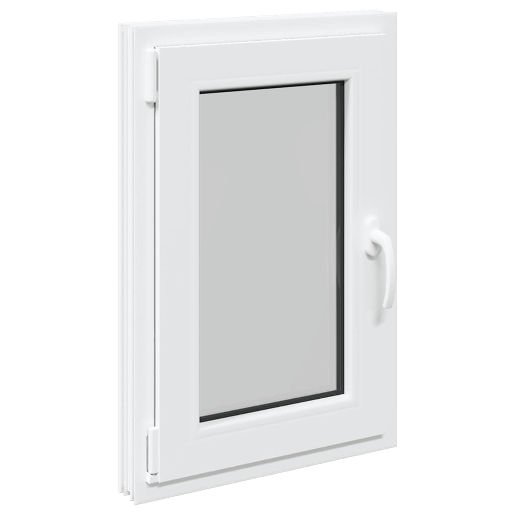 vidaXL Fereastră de subsol „RISOR” 50x75 cm oscilo-batantă DIN stânga, albă vidaXL Fereastră de subsol „RISOR” 50x75 cm oscilo-batantă DIN stânga, albă