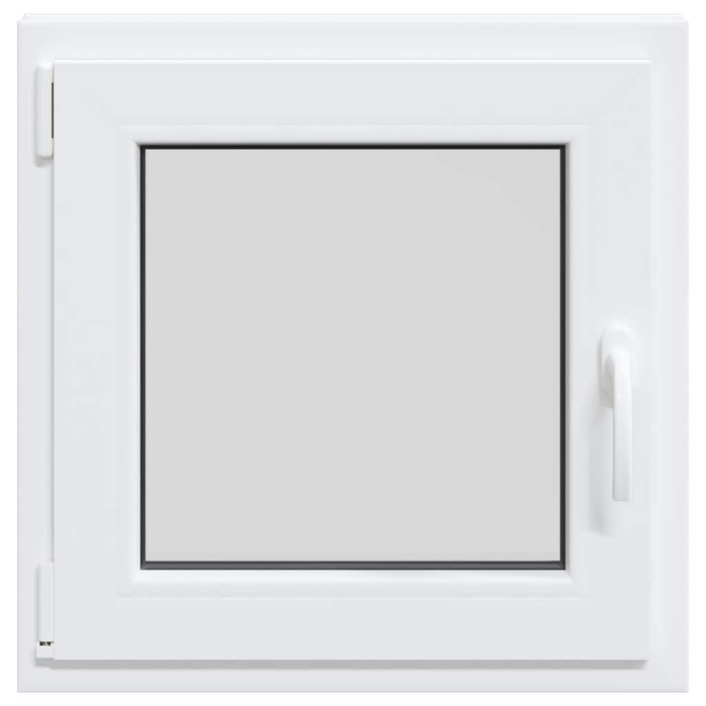 vidaXL Fereastra de subsol „RISOR” 60x60 cm Rabatabil DIN Stânga Alb