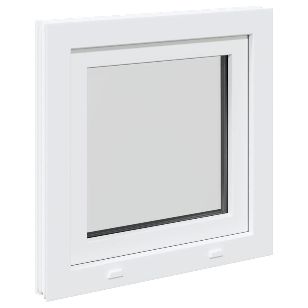 vidaXL Fereastra de subsol „RISOR” 60x60 cm Rabatabil DIN Stânga Alb