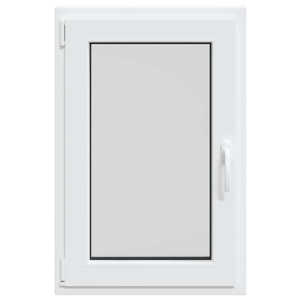 vidaXL Fereastra de subsol „RISOR” 60x80 cm Rabatabil DIN Stânga Alb
