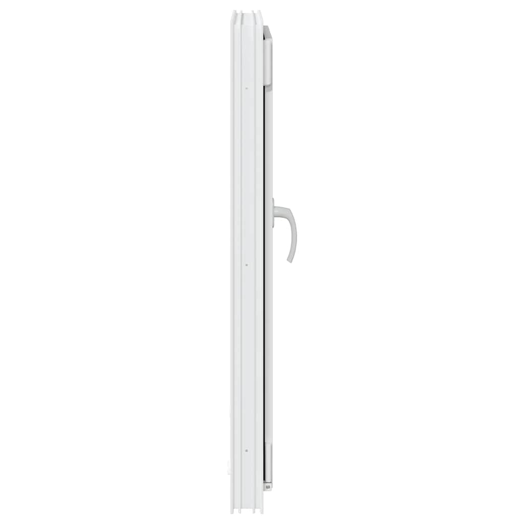 vidaXL Fereastra de subsol „RISOR” 60x80 cm Rabatabil DIN Stânga Alb